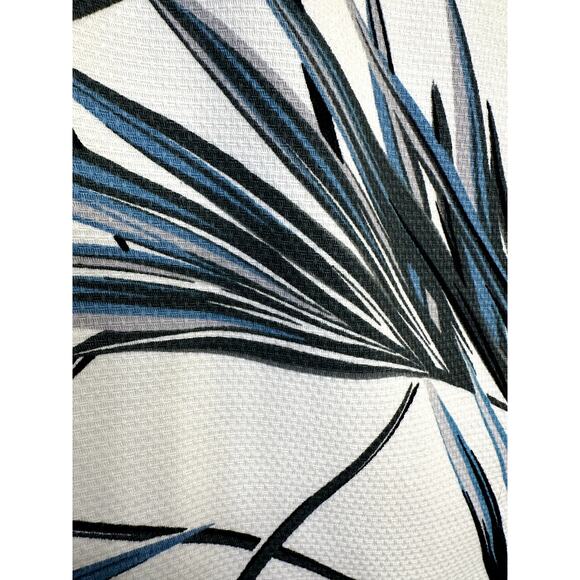 White House Black Market Sz 10 Pique Cotton Skirt Cream w/ Summer Tropic Print - Picture 3 of 6